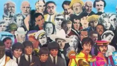 《Sgt. Pepper\'s Lonely Hearts Club Band》封面細節